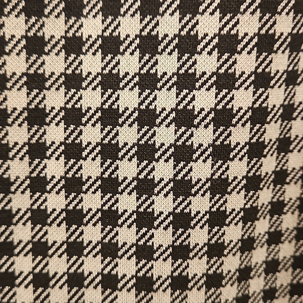 💕SANCTUARY💕 Straight Leg Pants ~ Black & White Hounstooth Print Small S NWOT - Picture 5 of 6